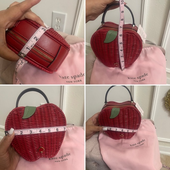 Kate Spade Novelty Honeycrisp Apple Basket Novelty Crossbody Bag k8166